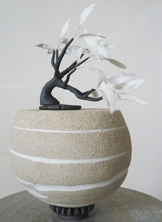 corinne millet aquatinta céramique porcelaine gres en compagnie du vent